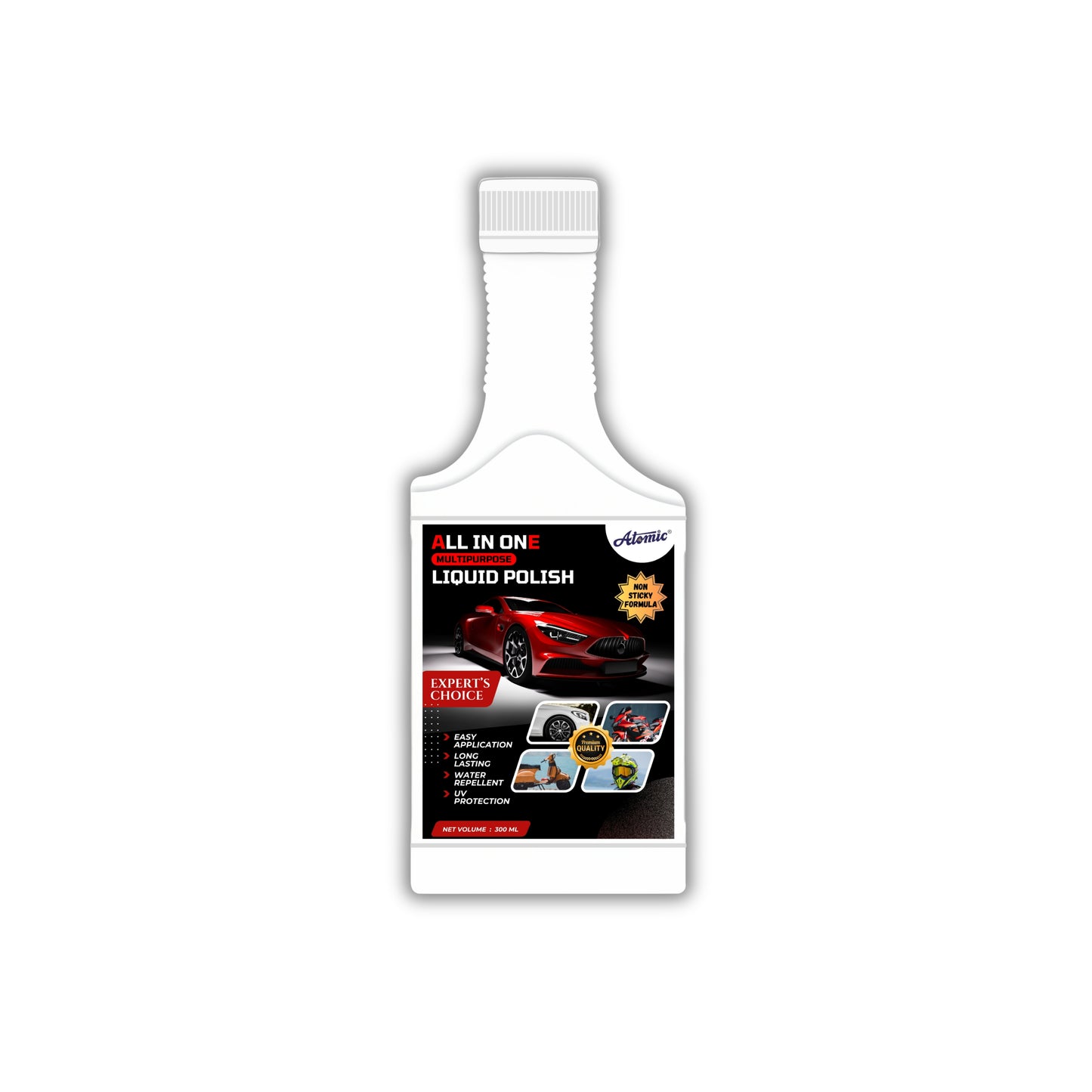 Atomic Car Polish – Clean, Shine & Protect in One Step (300 ml)