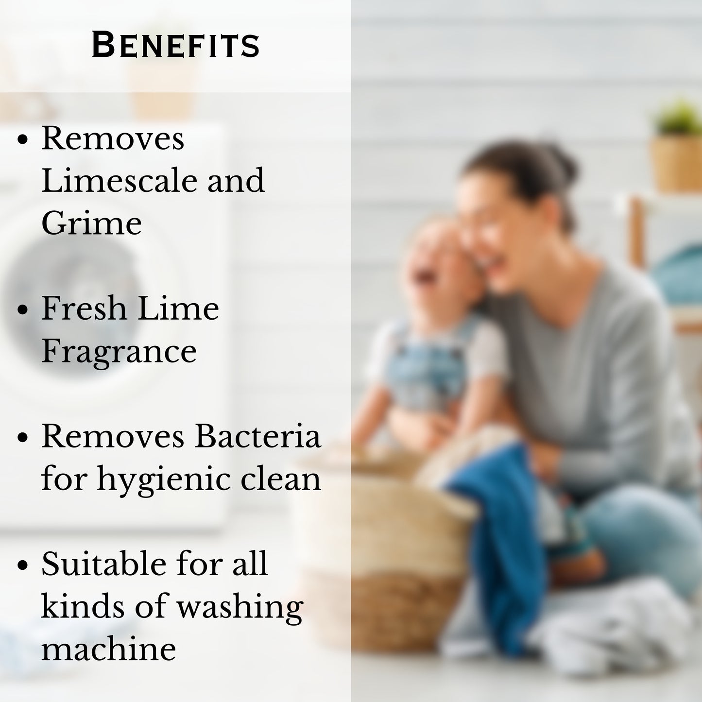 Atomic Hygienic Cleaner 300gm – Washing Machine Deep Clean Descaler (Enzyme-Based Formula)