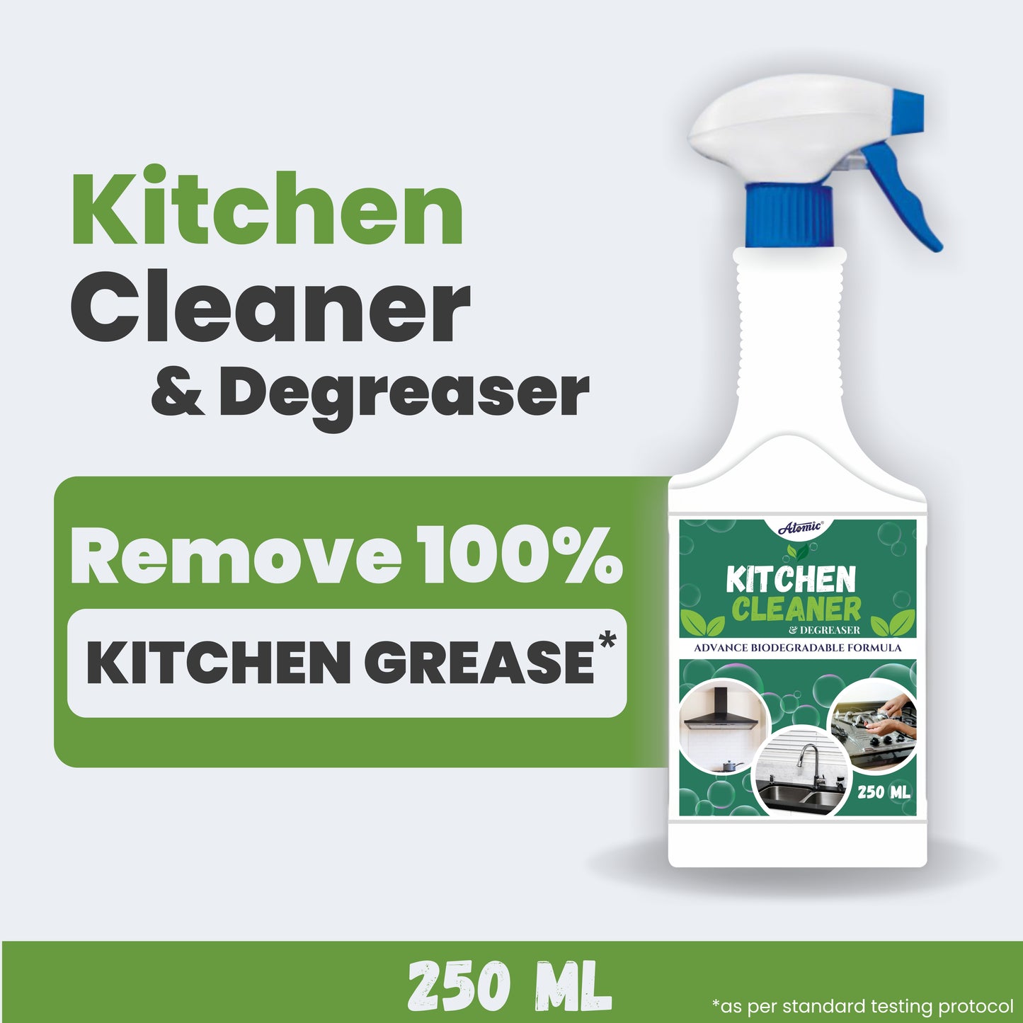 All-in-One Kitchen Surface Cleaner – Powerful Grease & Stain Removal (250 ml)