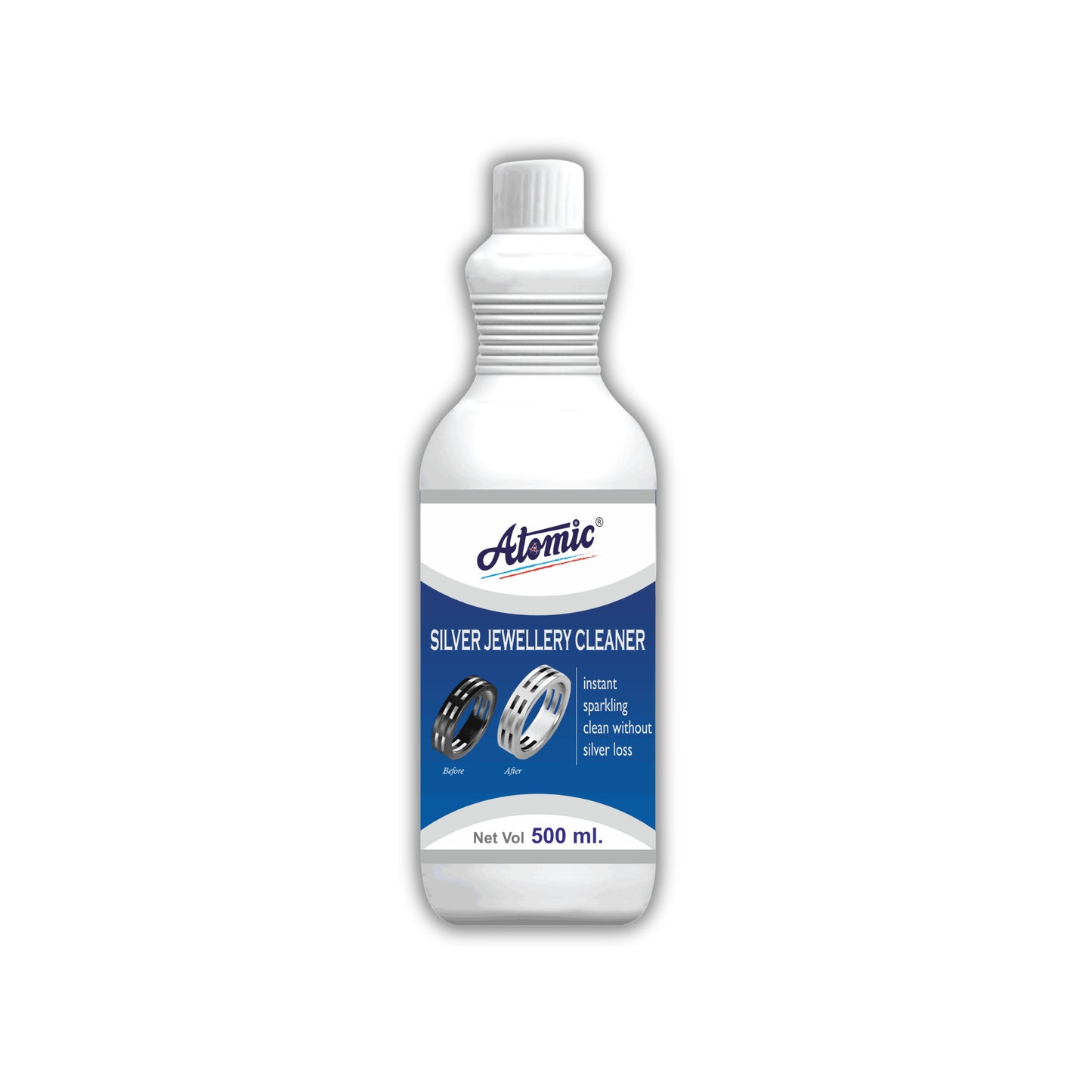 Atomic Silver Jewellery Cleaner 500 ml – Quick Tarnish Removal & Lasting Shine
