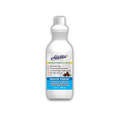 Atomic Natural White Phenyl Cleaner 500 ml – Fresh Floors, Powerful Germ Control