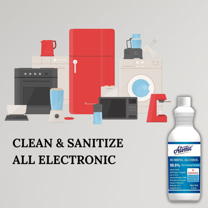 Atomic Professional IPA Cleaner – 99.9% High-Strength Rubbing Alcohol (1 Litre)