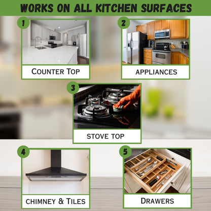 All-in-One Kitchen Surface Cleaner – Powerful Grease & Stain Removal (250 ml)