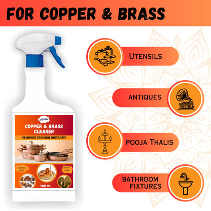 Atomic Copper & Brass Cleaner – Heavy-Duty Metal Care for Long-Lasting Shine (700 ml)