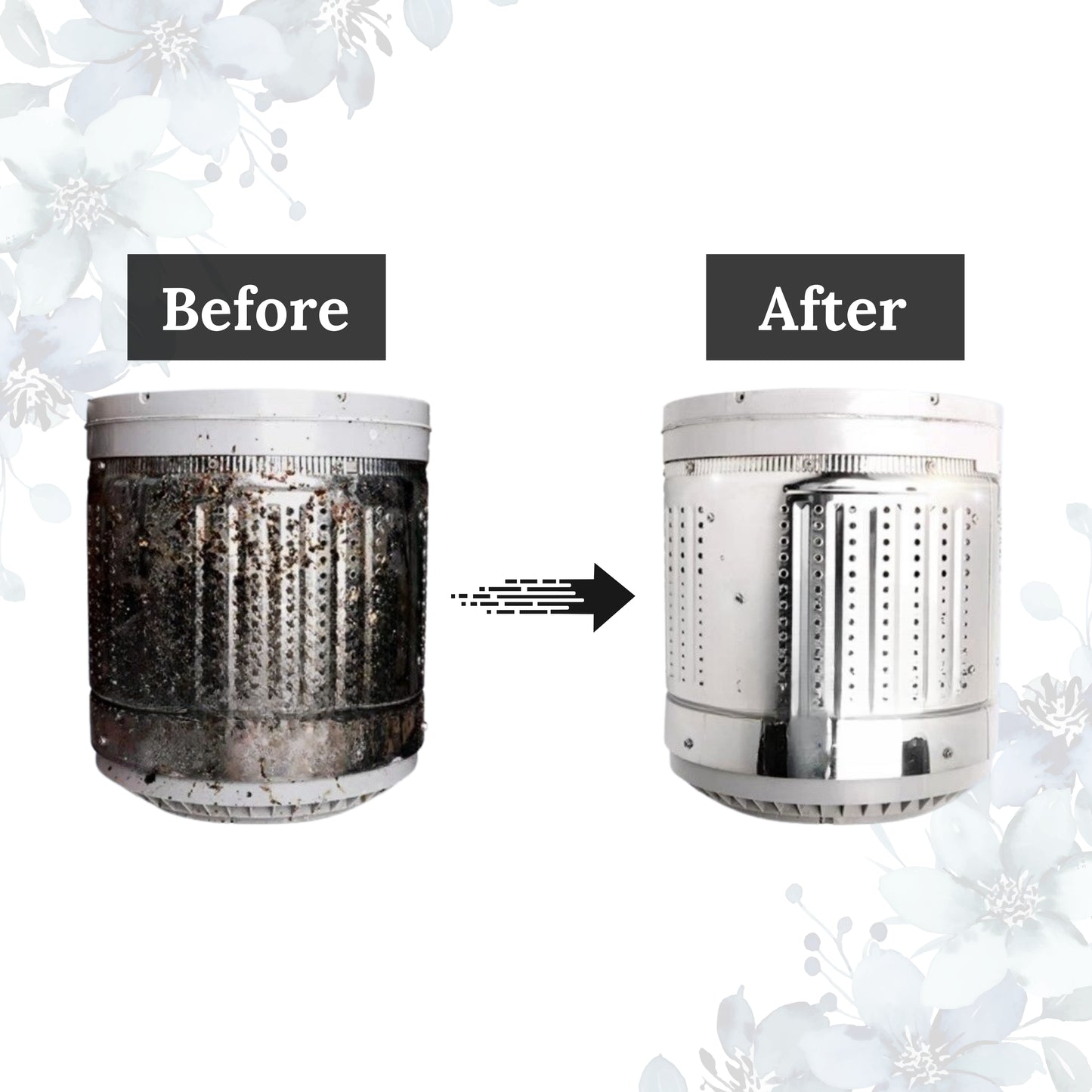 Atomic Hygienic Cleaner 300gm  – Washing Machine Deep Clean Descaler (Enzyme-Based Formula)