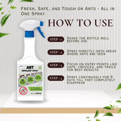 Ant Repellent Spray 250ml – Fast-Acting Protection Against Ants | Safe for Home Use