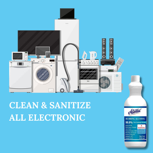 Atomic 99.9% Pure Isopropyl Alcohol (250ml) – Industrial Strength Sanitizer & Multi-Purpose Cleaner