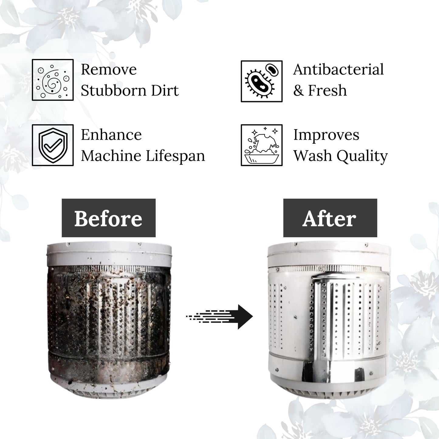 Atomic Hygienic Cleaner 450 gm – Washing Machine Deep Clean & Limescale Remover