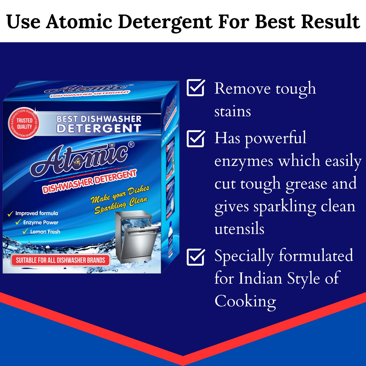 Dishwasher Detergent Powder 900g – Powerful Cleaning for Sparkling Dishes