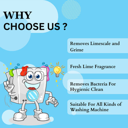 Atomic Descaler 150gm – Hygienic Washing Machine Cleaner & Limescale Remover (Deep Clean Formula)