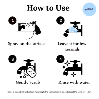 Tap Cleaner Liquid – Restores Shine & Removes Hard Water Marks (250 ml)