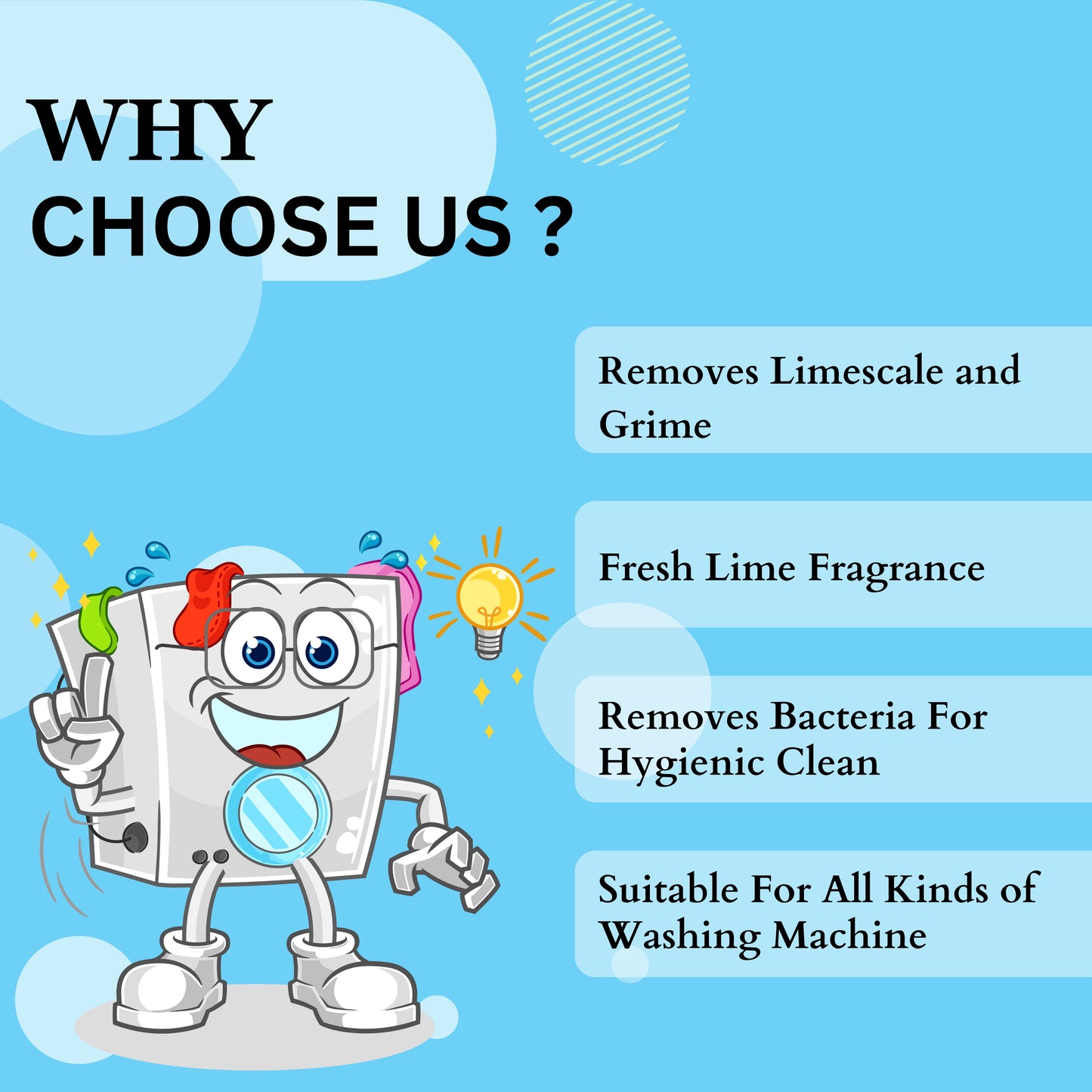 Atomic Hygienic Cleaner 450 gm – Washing Machine Deep Clean & Limescale Remover