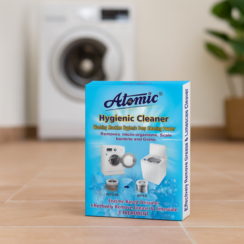 Atomic Hygienic Cleaner 450 gm – Washing Machine Deep Clean & Limescale Remover