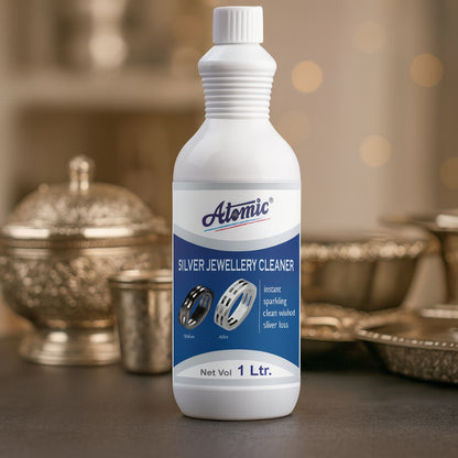 Atomic Silver Jewellery Cleaner 1 Litre – Instant Sparkling Clean Without Silver Loss